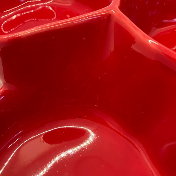 Maioliche Jessica Ceramic 3 Compartment Snack Bowl - Picture 4 of 12